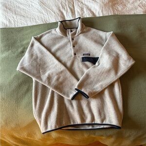 Men's Patagonia Fleece Oatmeal with Navy Trim